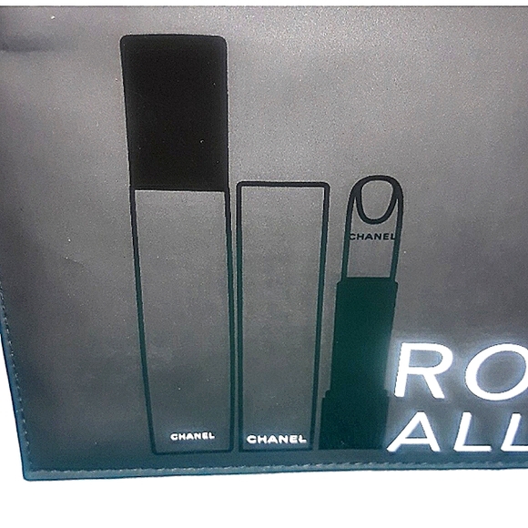 CHANEL AUTHENTIC ROUGE ALLURE COSMETIC POUCH BUNDLE W SHOPPING BAG NWOT - Picture 7 of 7